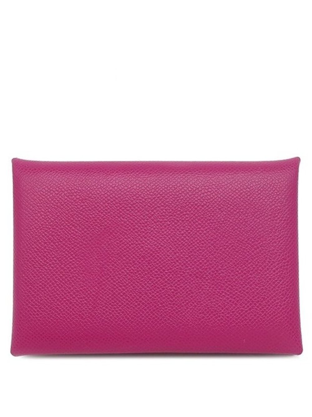Hermes Card Case Calvi Leather Veau Madame Rose Purple Silver Business